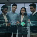 Young investors analyzing market data to avoid common beginner investment mistakes