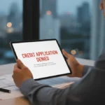 Credit Application Denied 2026: 5-Point Recovery Plan Person analyzing credit application denial on tablet in 2026