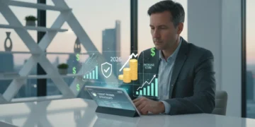 Credit report analysis on a tablet, symbolizing credit repair efforts for 2026.