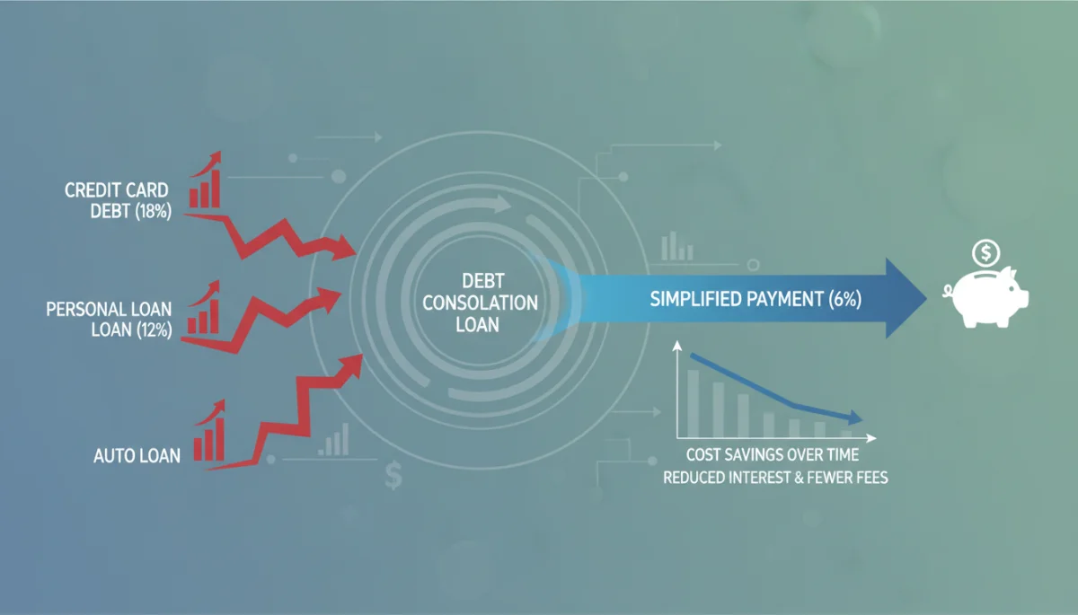 Visualizing debt consolidation for lower interest rates