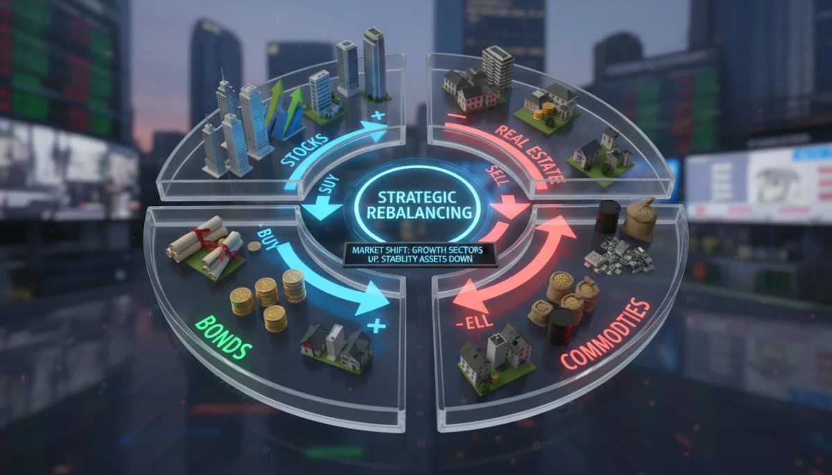 Diversified investment portfolio rebalancing strategy