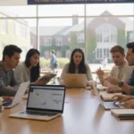 FAFSA Changes 2026-2027: Financial Impact on US Students College students reviewing FAFSA forms and financial aid information