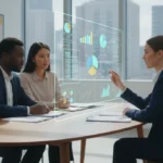 Financial advisor explaining 2026 US tax brackets to a couple