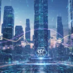 SEC Crypto Regulations 2026: What Investors Need to Know Futuristic cityscape with blockchain and SEC logo, representing crypto regulations