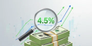 Illustration of high-yield savings accounts offering over 4.5% APY in 2026