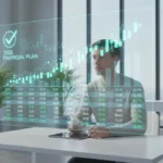 Young investor reviewing a financial checklist on a tablet