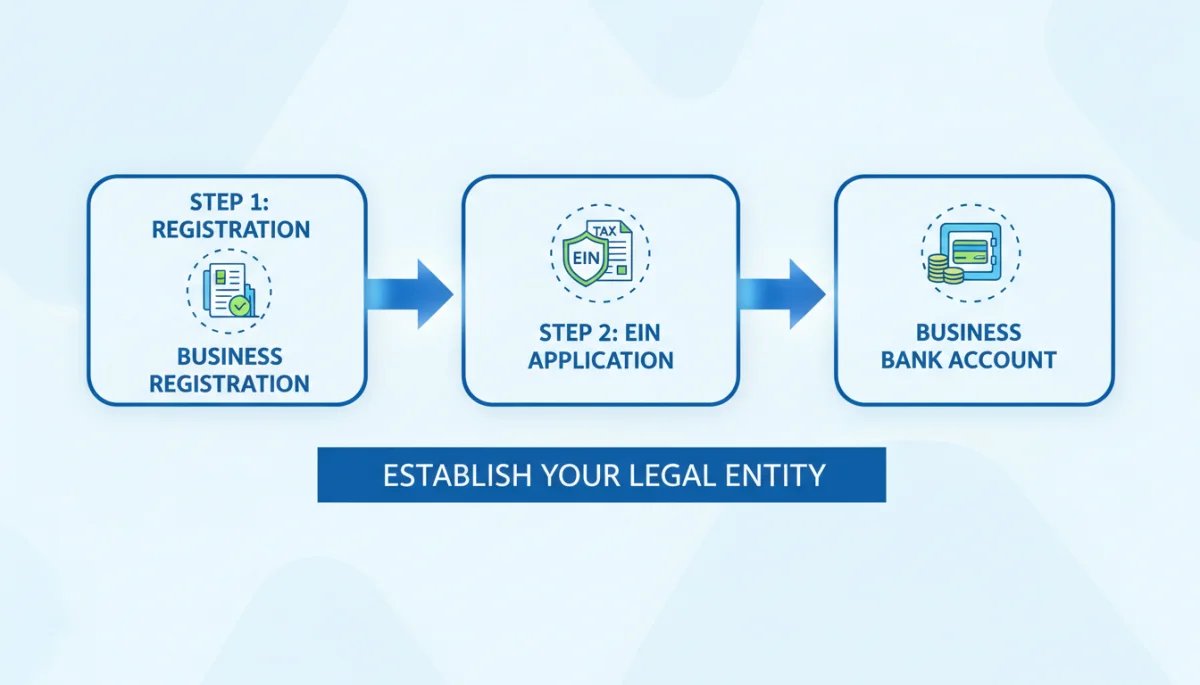 Steps to establish a legal business entity