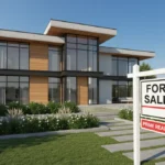 Construction Loans 2026: Financing Your New Home Build Modern new home construction with 'for sale' sign, symbolizing successful financing