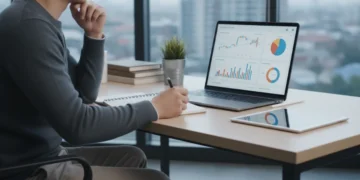 Person comparing personal loan rates on a laptop in early 2026